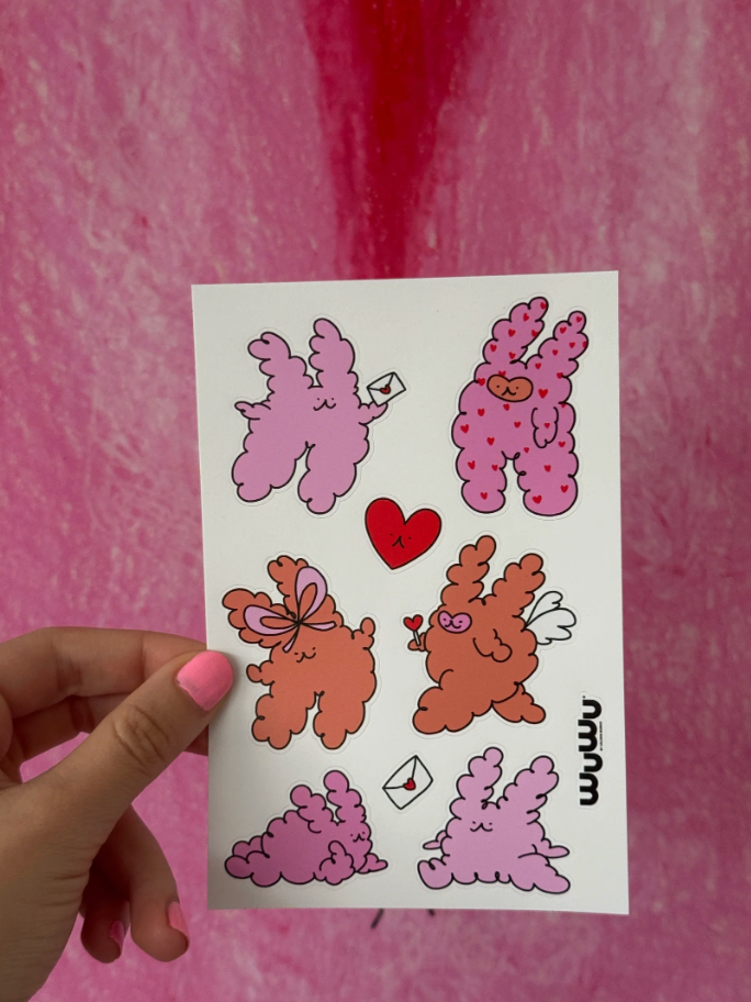 Wuwu Dream Of Love Sticker Sheet