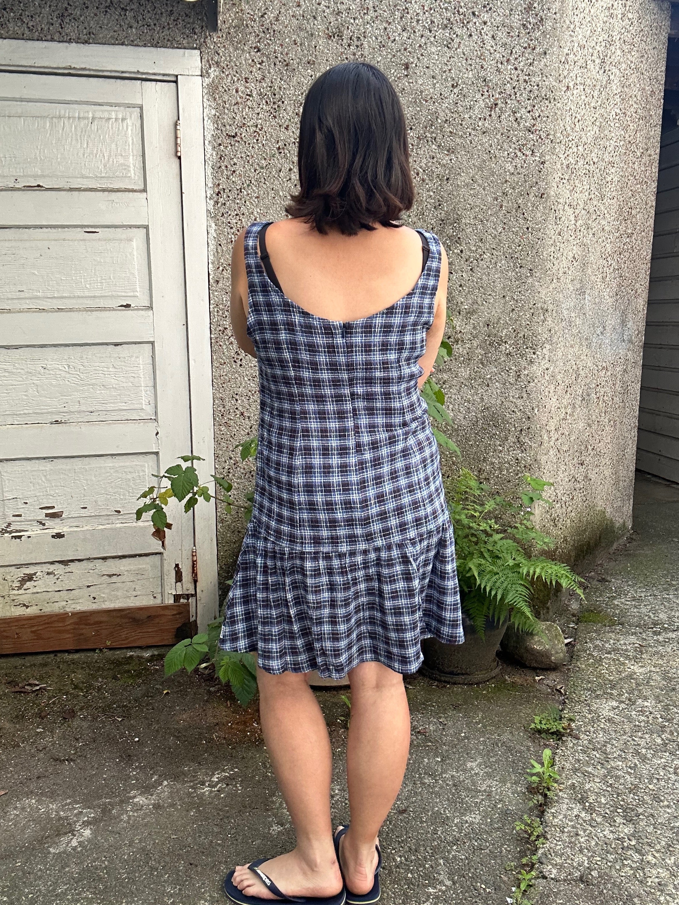 afends dress AFENDS Womens Mountains - Seersucker Mini Dress