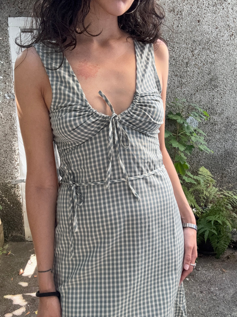 Afends Izzy Maxi Dress - Alpine Check