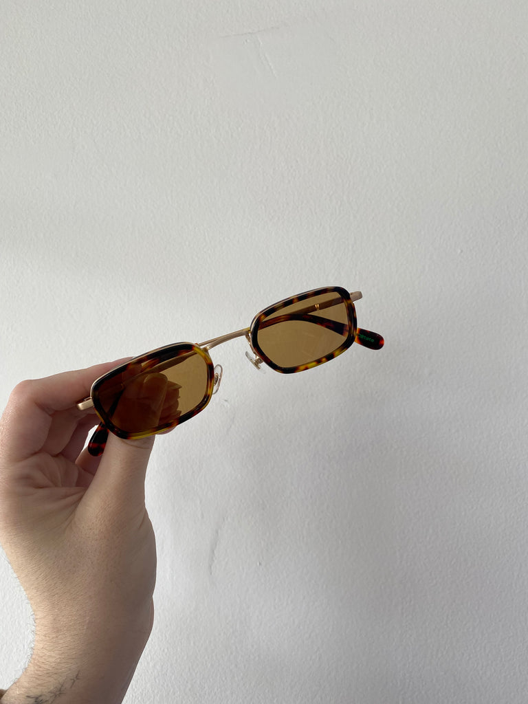 Crap Eyewear - The Nu Bloom - Brushed Gold & Tortoise Bio / Mustard - Woo To See You™